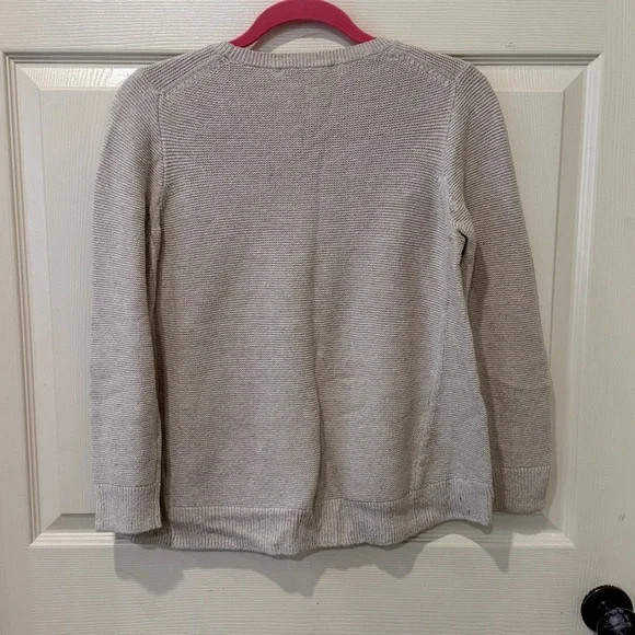 Madewell Riverside cream textured sweater, medium - Picture 5 of 7